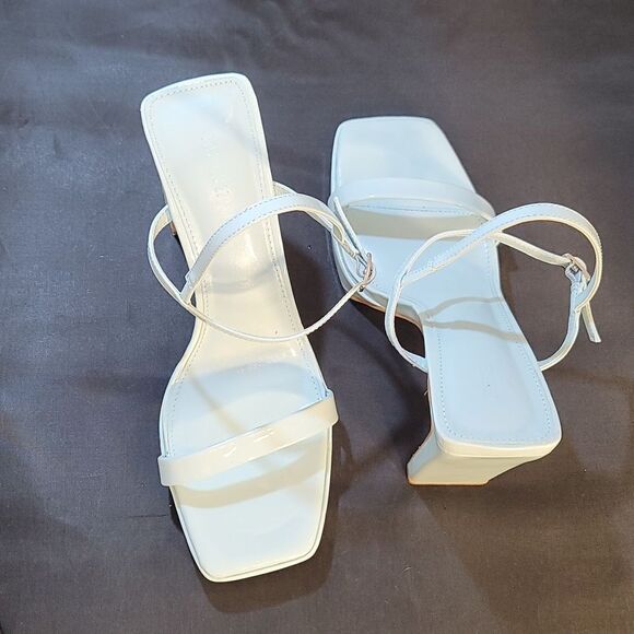 BRAND NEW FOREVER 21 SQUARE TOE BLOCK HEEL SANDAL G1 - Picture 9 of 15